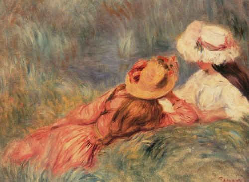 Pierre Renoir Jeune Filles au Bord de L'eau